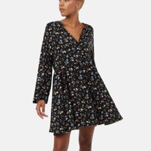 NWOT tentree Ecowoven Crepe Knee Length Long Sleeve Dress - Size Medium